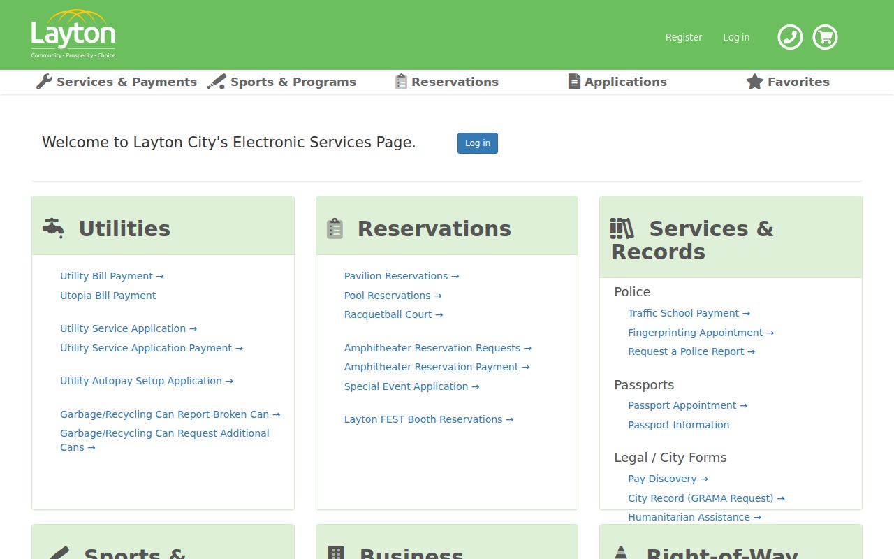 Layton criminal record check online city services menu